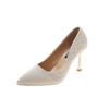 Shallow single shoes femininity high heels stiletto feet pointed glitter fashion single shoes women's shoes