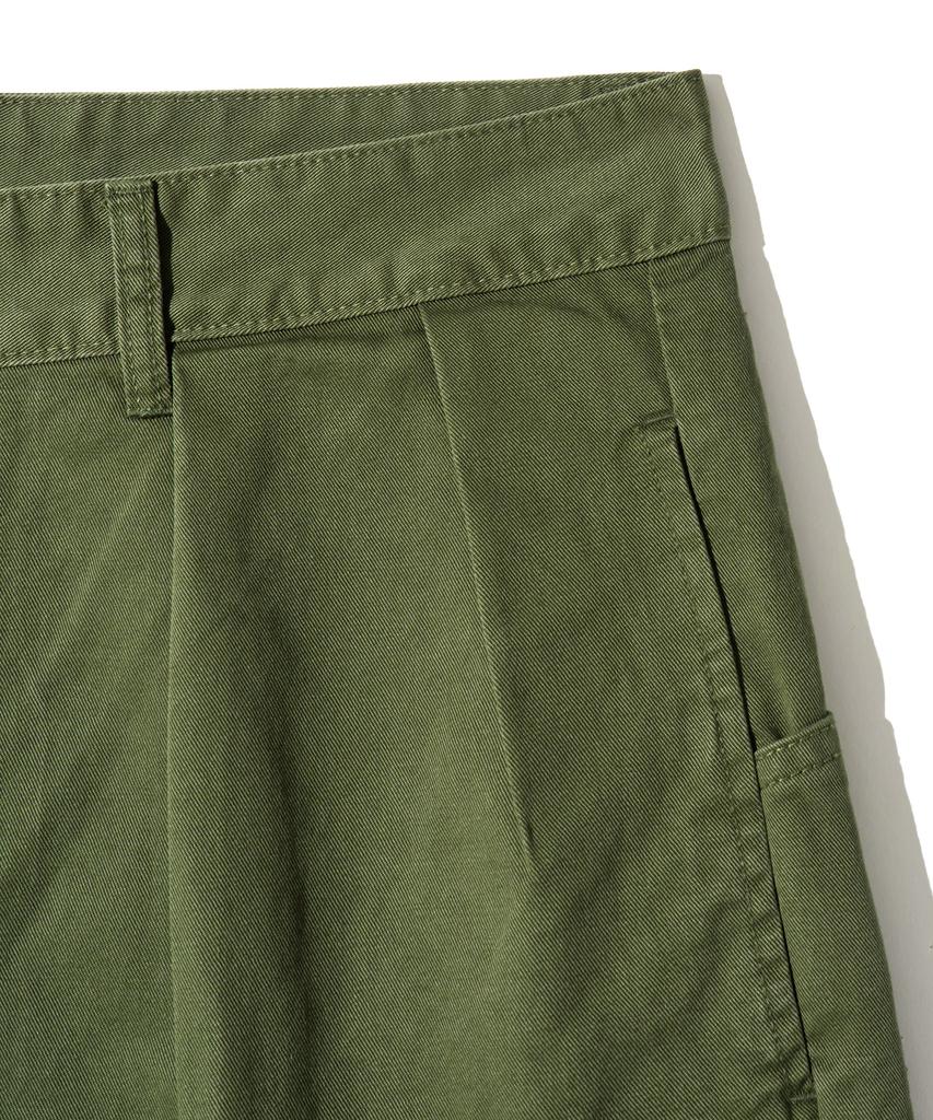 ANNOT Washed Office Hiker Shorts Olive