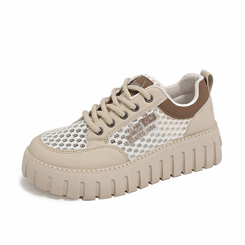 

ZY12250 women s breathable summer thin mesh hollowed out sports and leisure thick-soled muffin board shoes are not stuffy women s shoes 40