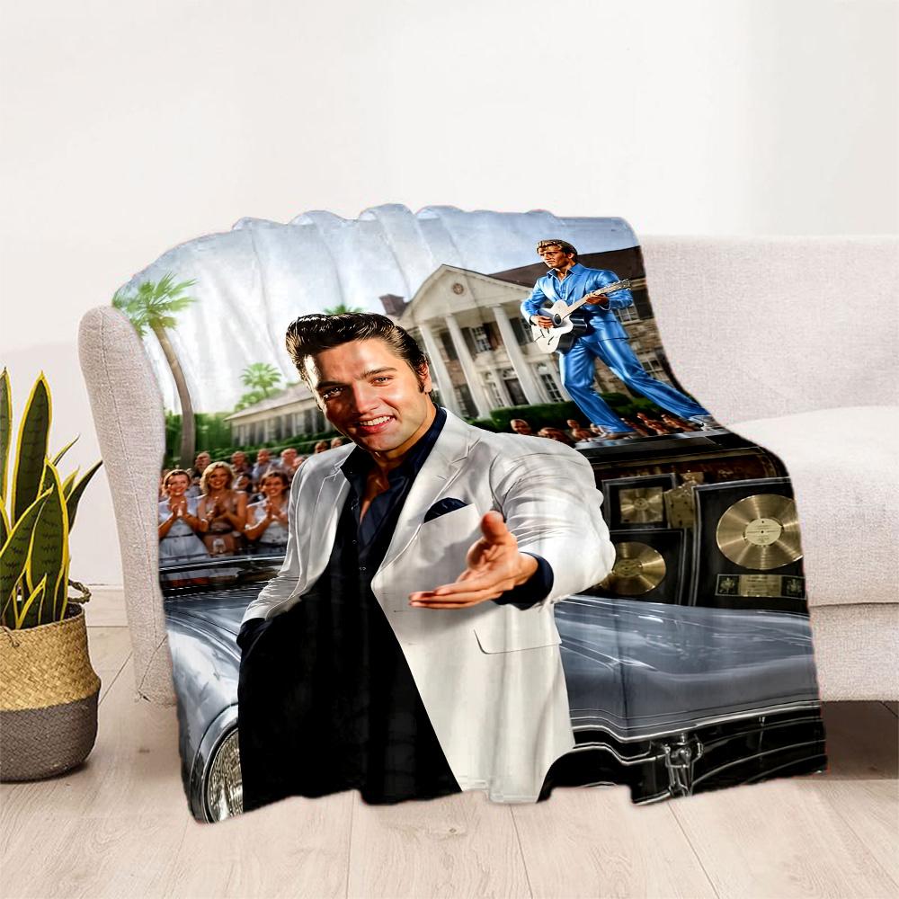 Elvis Blanket Warmthful Decor Suitable For Livingroom Chair Seaside For All Occasions Modern Ideal Gift For Friends Family Couples Picnic