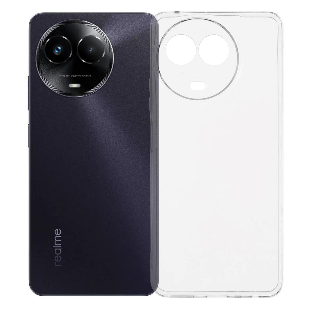 For Realme C67 5G Back Cover Ultra Thin Flexible TPU Clear Phone Case
