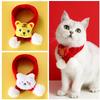 Festive Knitted Cat Dog Scarf New Chinese Lunar Red Tiger Bear Lion Design Winter Accessory