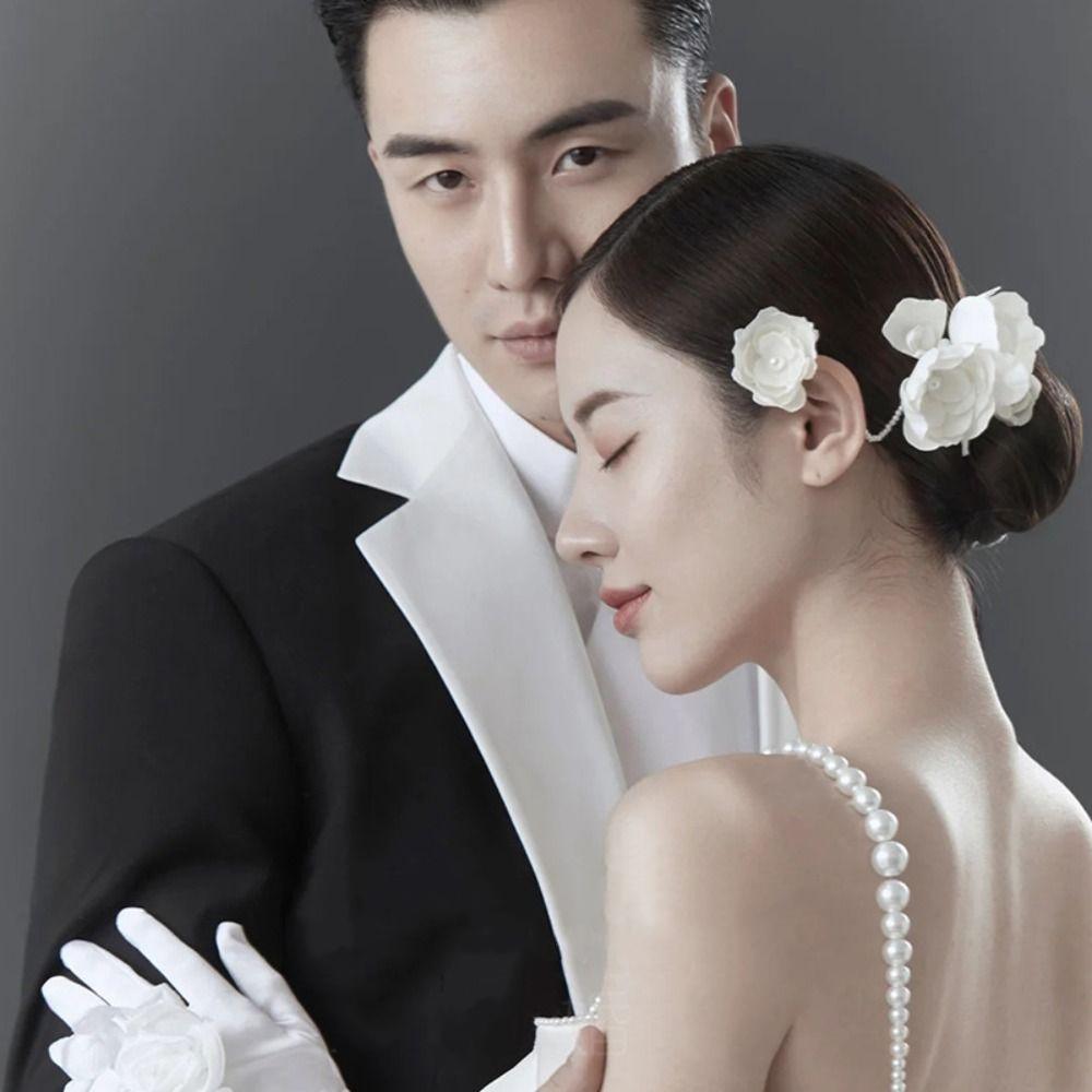 Handgefertigter Brautkopfschmuck Blume Hochzeitskopfschmuck Eleganter Brautkopfschmuck Haarschmuck