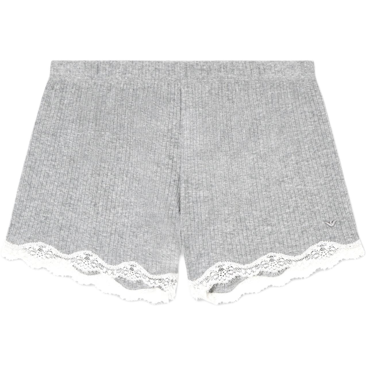 

Emporio Armani Elastic Waist Lace Trim Embroidered Knit Casual Shorts Women shorts EW000512-AF19034-O8002 S