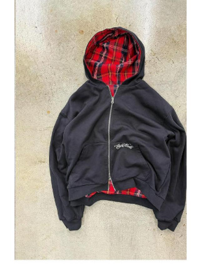 Herren 2025 Herbst Kariert Unifarben Vielseitig Mode Hoodie