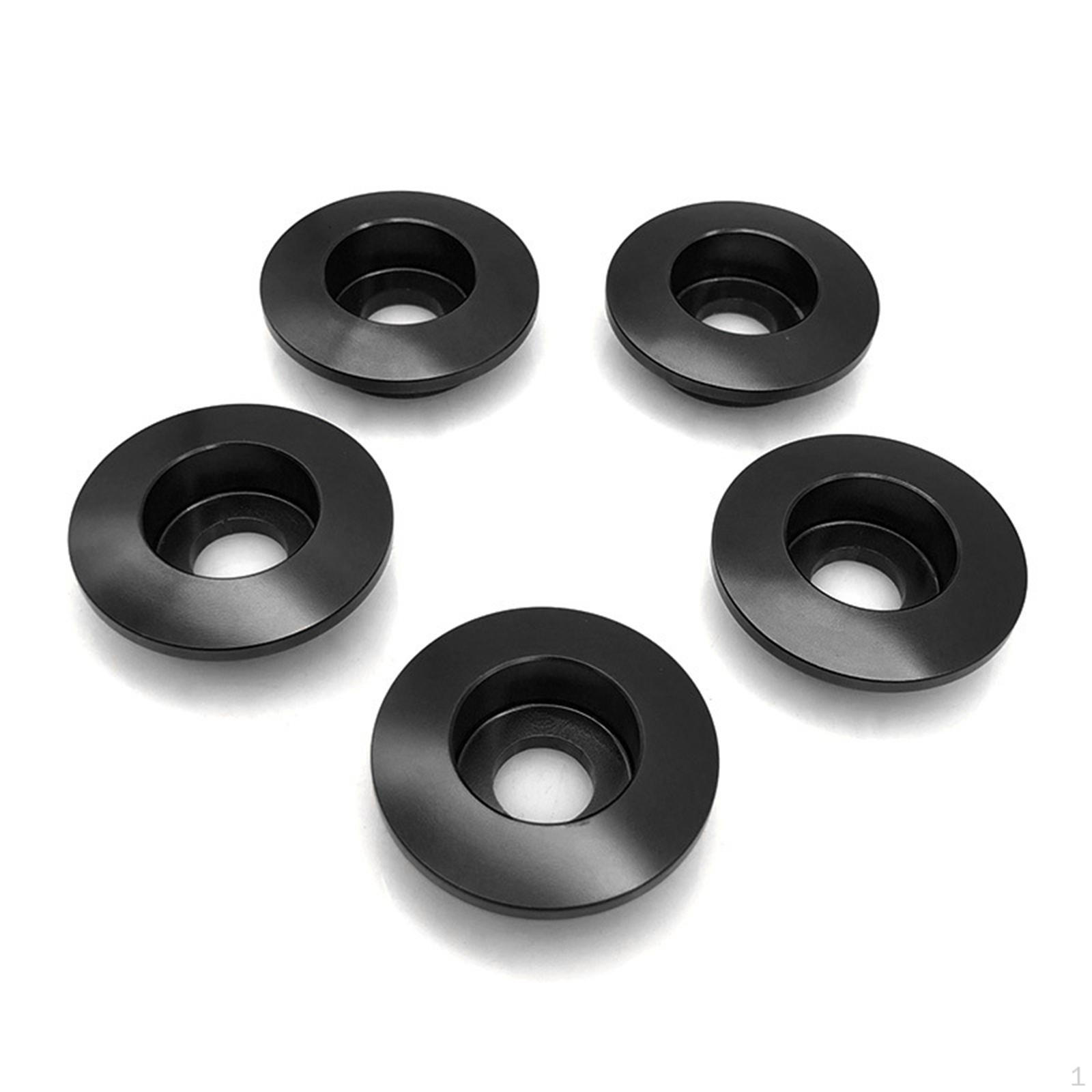 

5 шт., шайбы для болтов ротора переднего тормозного диска, прочное оборудование, запасные части из алюминиевого сплава для чёрный