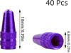 40 Pack Presta Valve Caps for Bicycle Multicolor Anodized Aluminum