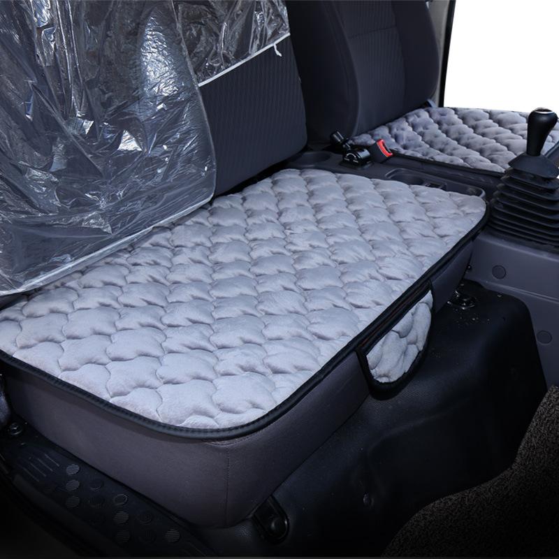 2pcs Flocking Cloth Car Seat Cushion Plush Warm Universal Front Seat Protector Cover Non-slip Pad For Suv Truck Car Accessories