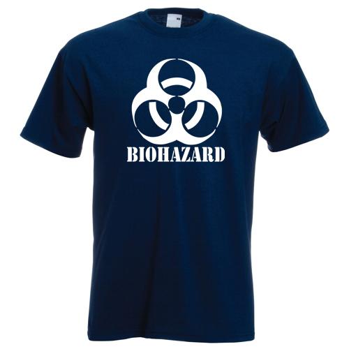 Biohazard TShirt Emo Gamer Cool Rock Music Zombie Apocalypse Armageddon