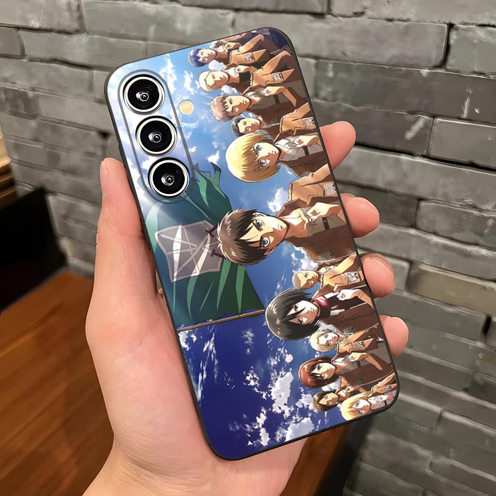 A-Attack On Titan Anime Phone Case For Samsung S26 S25 Plus S20 S20 Plus S22 Ultra S23 FE S21 Plus S21 Ultra Soft Cover