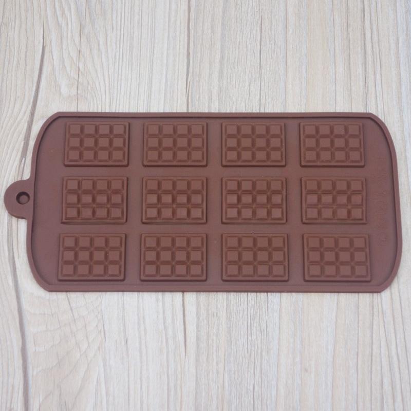 2 Stück Silikon-Schokoladenform 12 gleichmäßige Fondantformen DIY Kuchen Dekoration Backzubehör