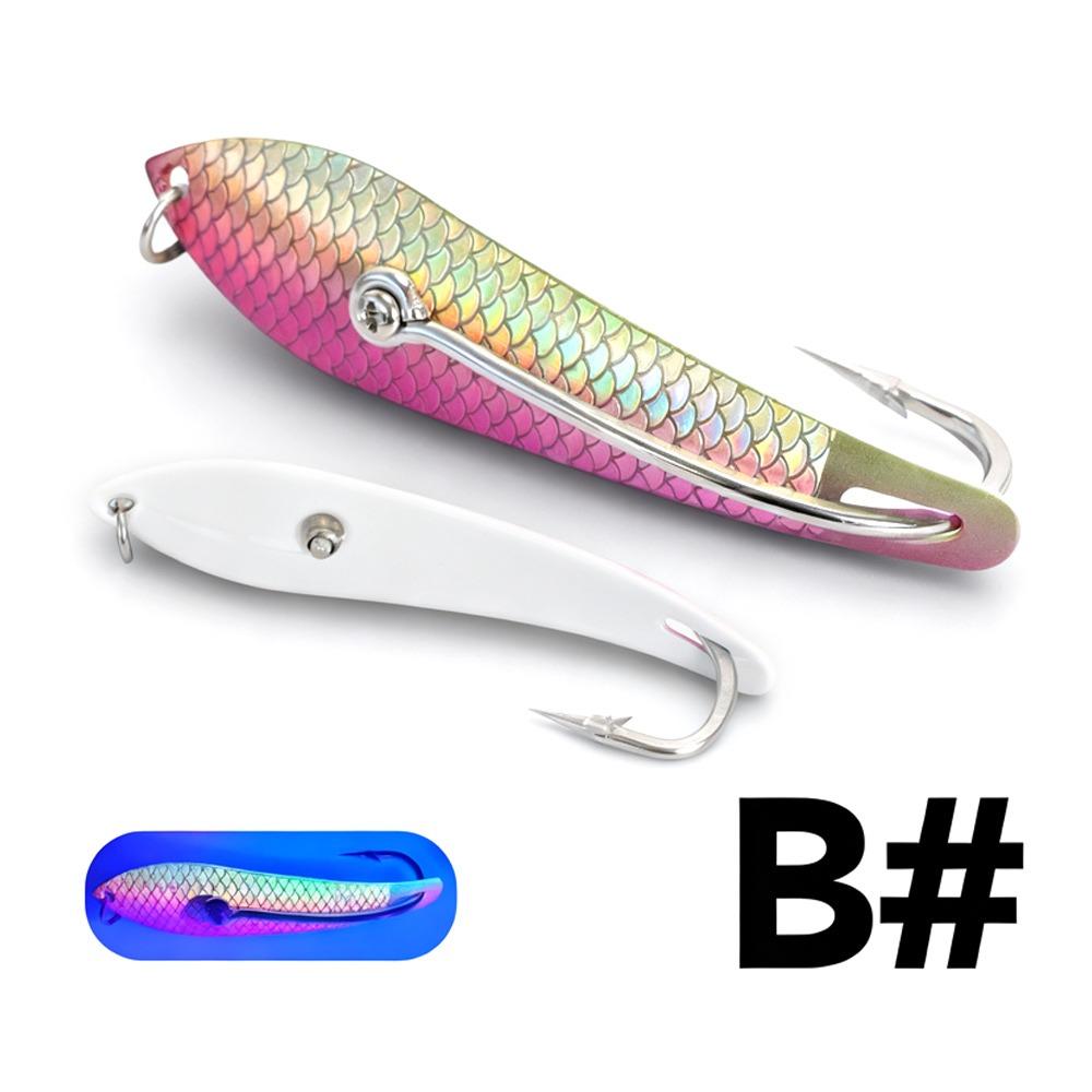 4.06 Inch Fishing Bait 3D Fish Scale Metal Sequin Bait Jig Lure Deep Sea Lure  Trolling Fishing