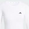 Adidas Power Essentials Moisture-Wicking Shaping Crew Neck Long Sleeve Fitness Top Women tops KD2211