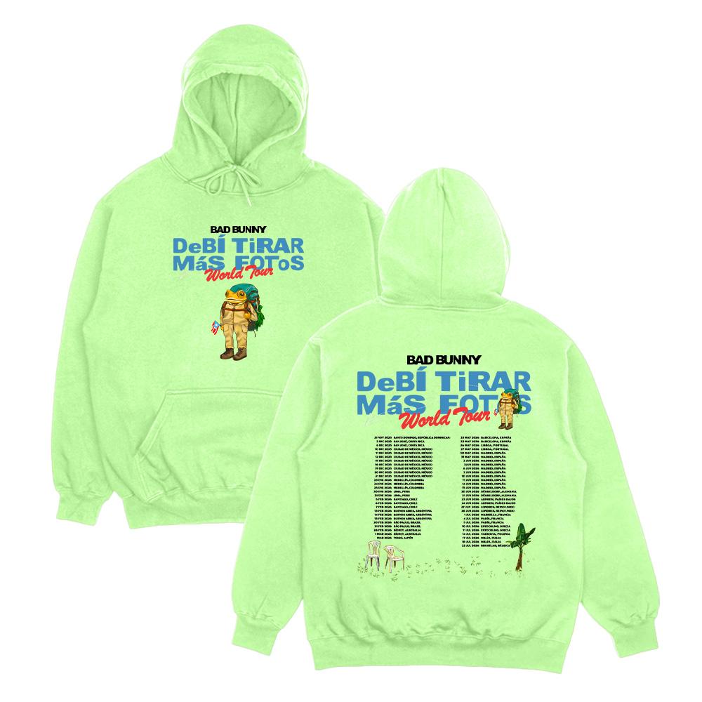 Rapper Bad Bunny Hoodies Debí Tirar Más Fotos Album Tour 2026 Graphic Pullover Men Women Fleece Pullover Fall Fashion Sweatshirt