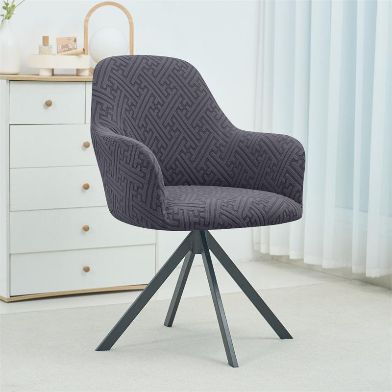 Verdickter Hochlehnen-Stuhlbezug Jacquard Drehstuhlbezug Staubschutz Haushalt Hotel Esszimmerstuhl Stuhlbezug Premium-Gefühl