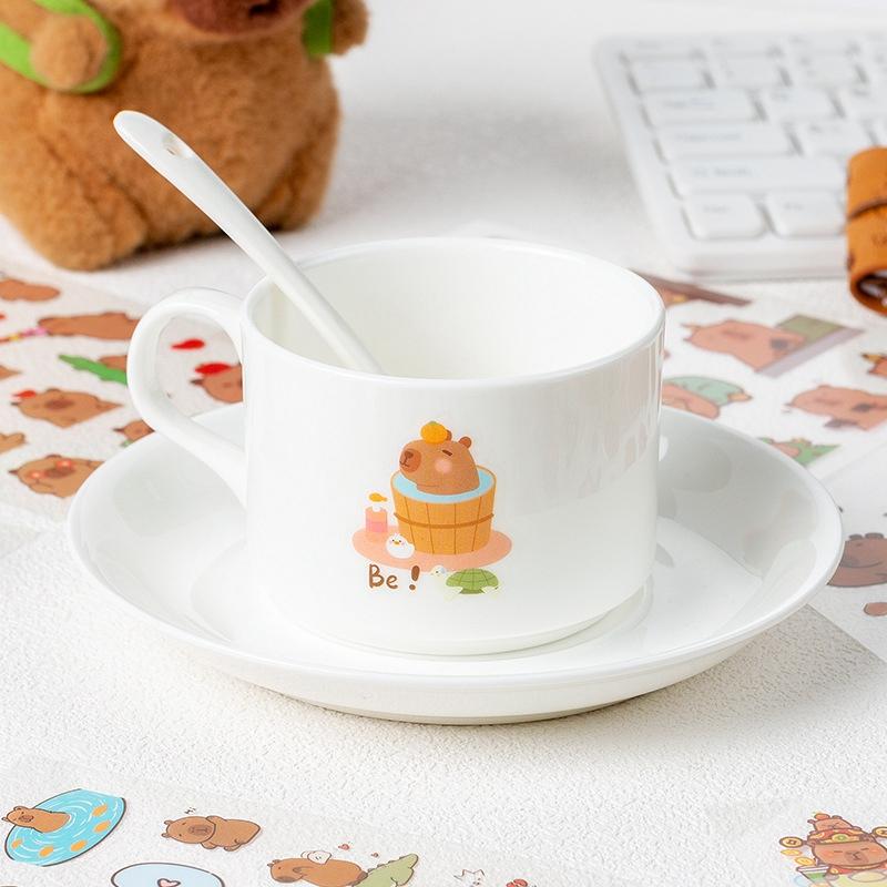 Set Cartoon Capybara Sticker Cartoon Animal Sticker Cute Stickers for Scrapbooking Kawaii Korean Stickers DIY Stationery Decals