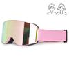 New ski goggles equipment, large cylindrical lens goggles, double-layer anti-fog, for mountaineering and snow activities, suitable for nearsighted