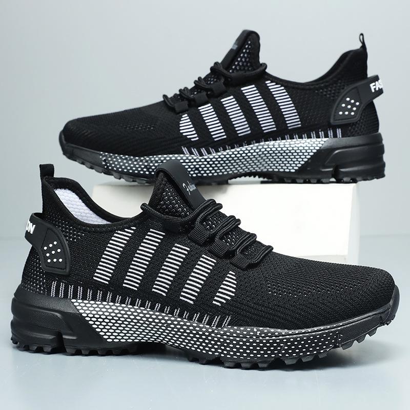 Sneakers Flyknit da uomo taglie forti: morbide, comode, in mesh traspirante, inodore, perfette per la corsa