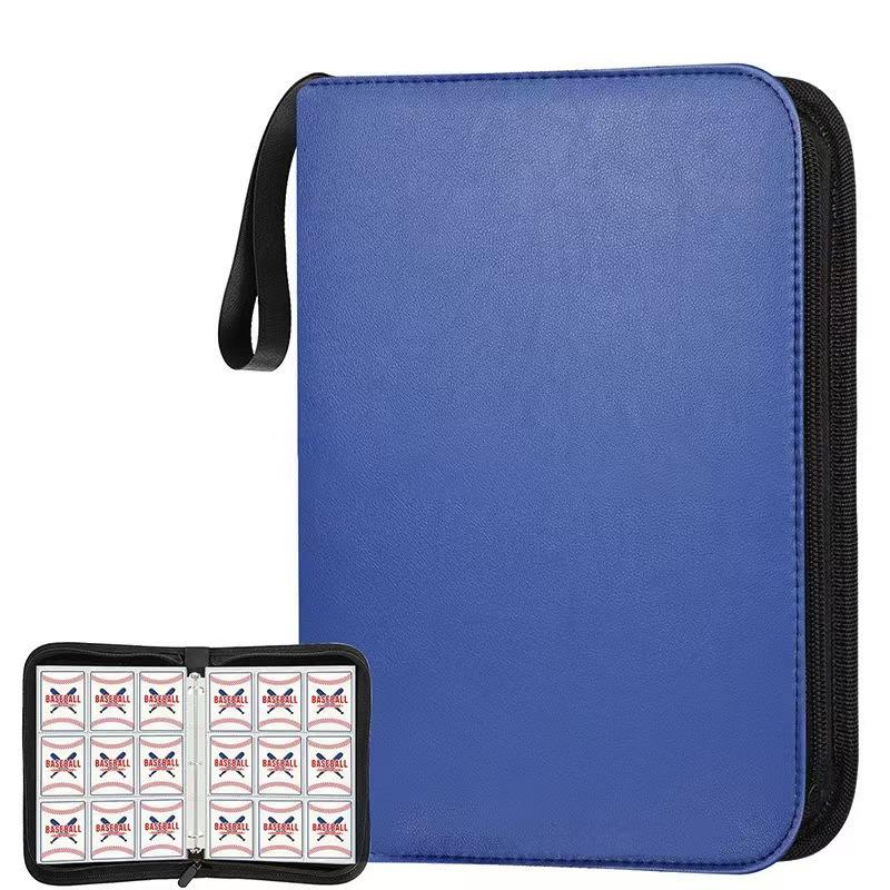 Four-Pocket PU Zipper Pokémon Card Binder - Trading Card Collection Album