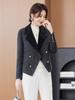 Women's Light Luxury Wool Blend Short Coat - Stylish Petite Autumn/Winter 2025 Overcoat
