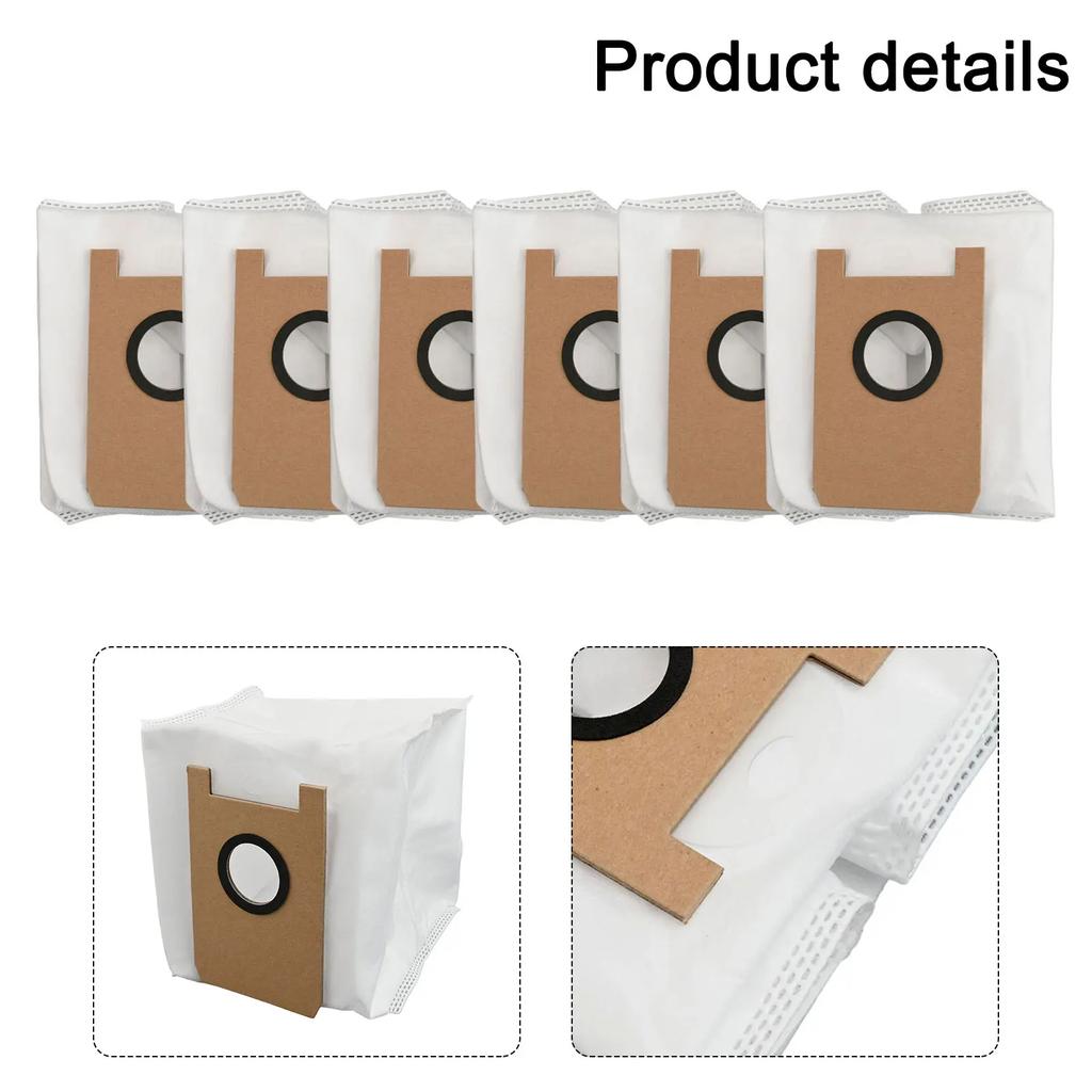 Replacement Dust Bags Designed for Ultenic For T10 Lite Robot Vacuum Cleaner 6 Pack Perfect for Homes with Pets and Children