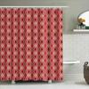 Kaleidoscope Shower Curtain Pink And Black Modern Print Waterproof Fabric For Bathroom Decor Set Includes 1 X Bath Mat (Title Le