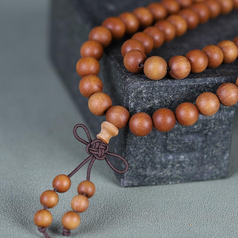 Barbie Sandalwood Bracelet 2.0: Men’s & Women’s 108-Bead Buddhist Prayer Beads, Couple Style Hand Jewelry.