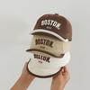 Retro Letter Baby Baseball Cap Summer Soft Brim Sun Visor Hat Korean Embroidered Boy Girl Kids Duck Tongue Hat 6-36 Months