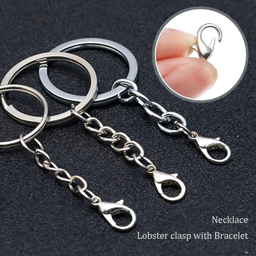 240pcs Open Jump Rings & 120pcs Lobster Clasps Set For Jewelry Making DIY