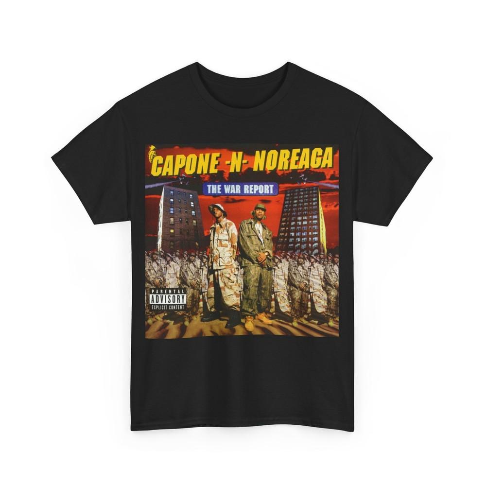 

Capone N Noreaga T-Shirt The War Report Shirt Album Cover 90 s Hip Hop Tee Unisex T-Shirt XL