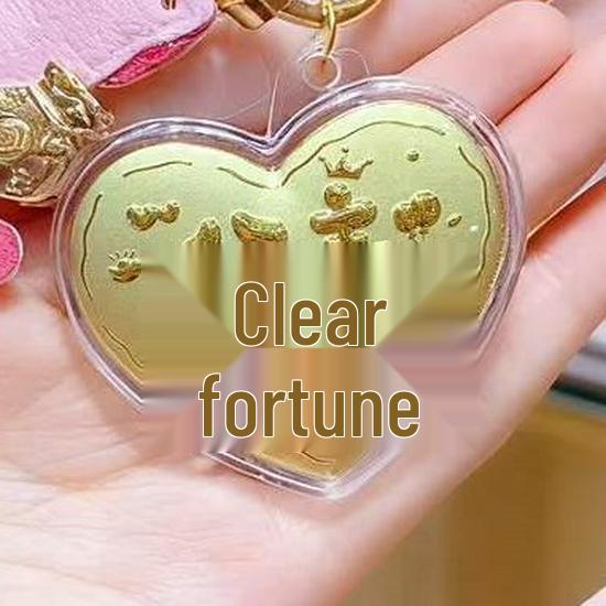 999 Pure Gold Princess Keychain & Pendant - Lucky Gift for Drivers