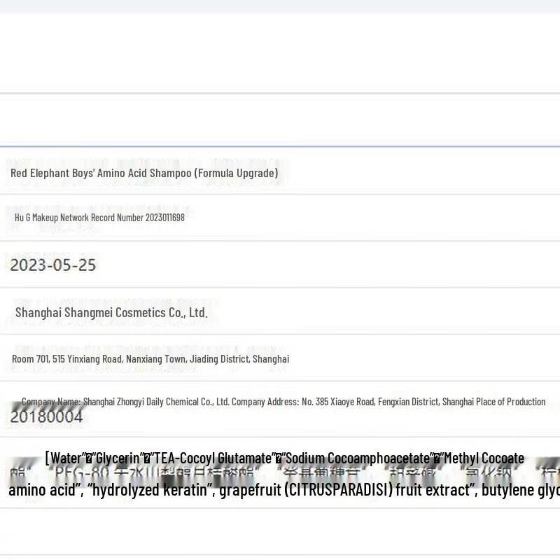 Red Elephant Boys' Amino Acid Shampoo