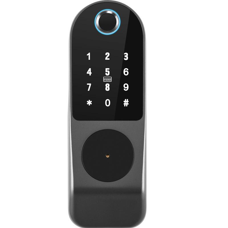 Waterproof TUYA Double-Sided Fingerprint Smart Lock, Old-Fashioned Anti-Theft Password Lock for Iron Doors