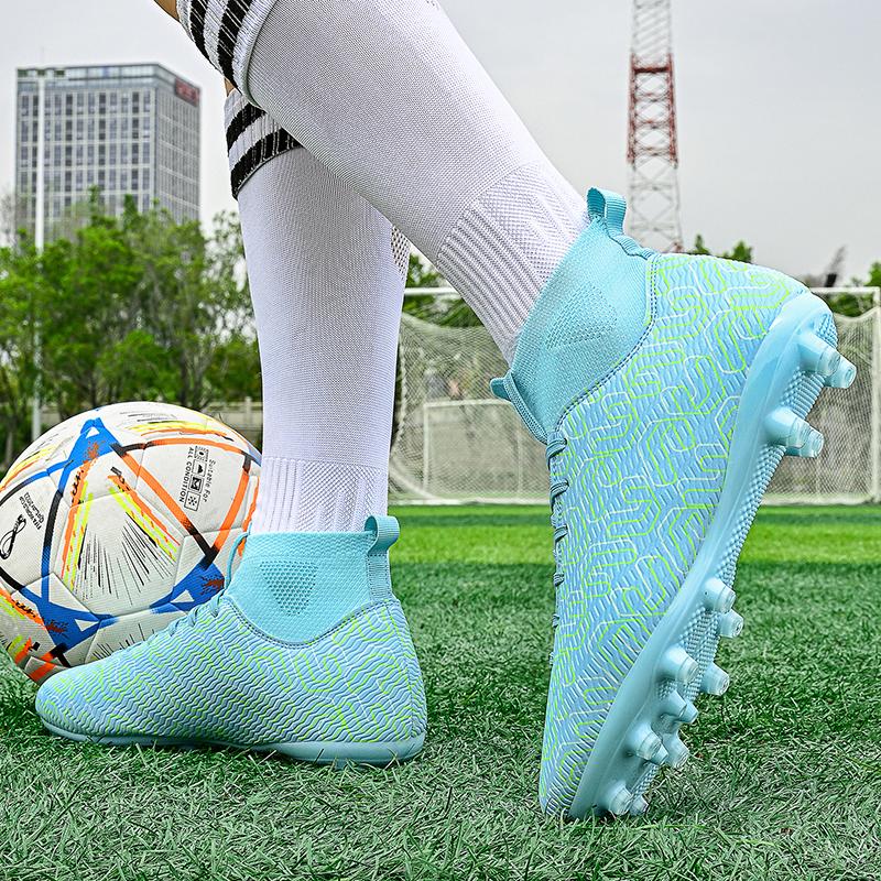 35-45Унисекс футбольные бутсы Молодежные футбольные бутсы большого размера Резиновая — фото 11