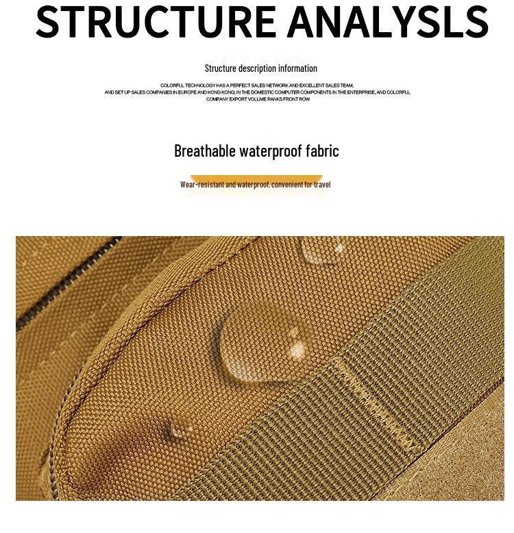 Multifunktionale Schultertasche für Camping & Radfahren mit Flaschenhalter