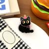 Acrylic Bag Closures with Black Character Artwork, Set of 8 Small Pieces for Kitchen Storage, Treat Bags, Seasoning Packets, and Drawer Order