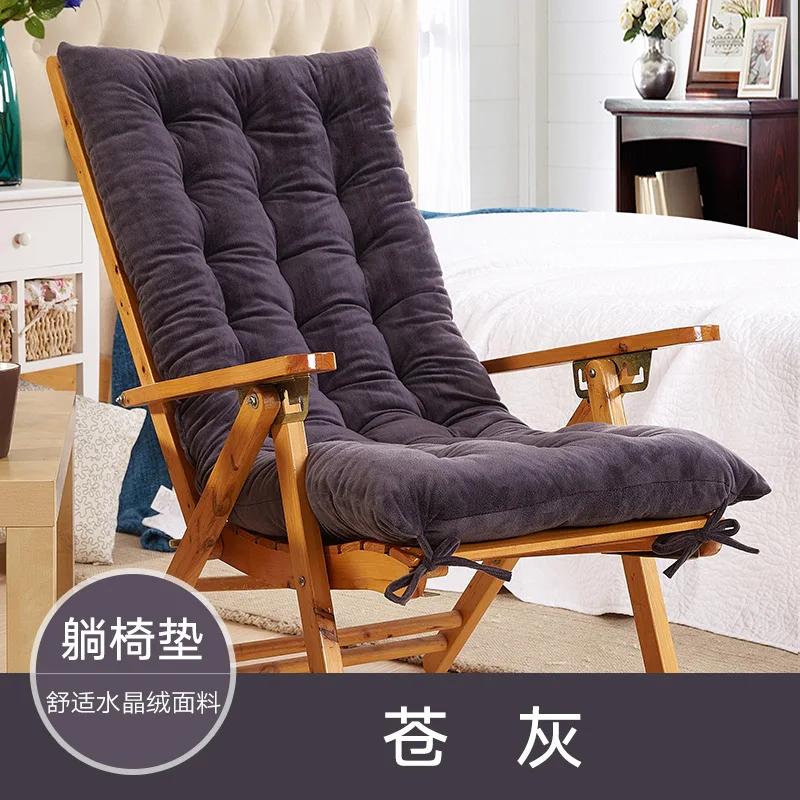 Inyahome Rocking Patio Lounge Chair Cushion with Ties Overstuffed Seat Back Cushion Pad Tufted Pillow for Outdoor Indoor Home