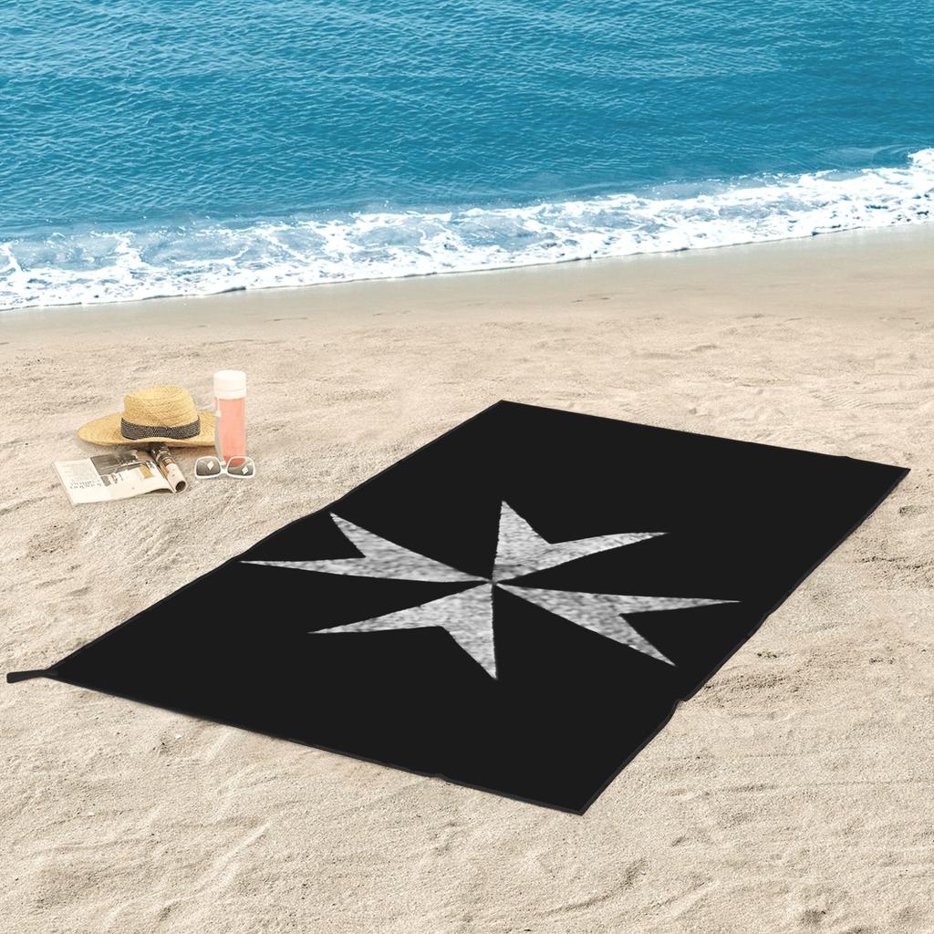 Maltese Cross Knights Hospitalier Malta Crusades Beach Towel Soft Microfiber Quick Dry Absorbent Quick Towels For Yoga