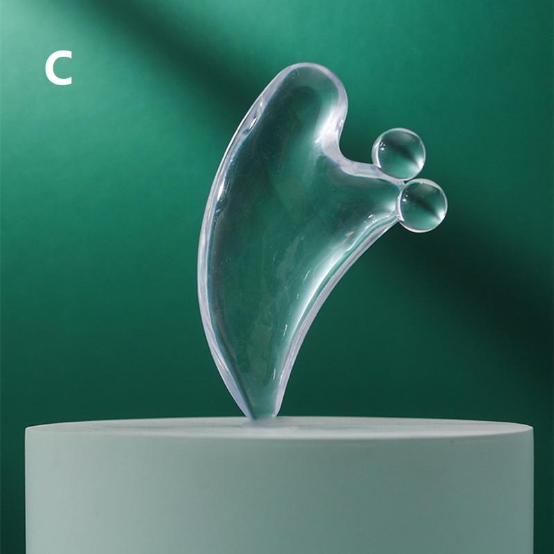 1Pcs Transparent Gua Sha Board Gua Sha Massage For Face Lifting Gua Sha Scraping Face Massager Resin