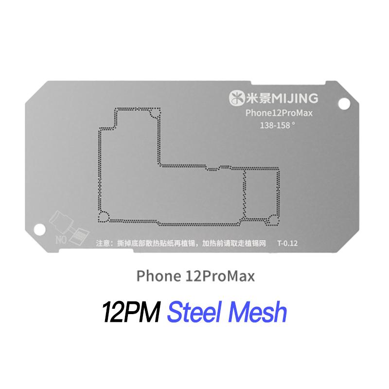 Mijing Z20 Pro Reballing Stencil Fixture Kits for iPhone X-17 Pro Max Motherboard Middle Frame Planting Tin Platform Hand Tools