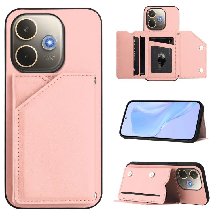 Handyhülle mit vier Kartenfächern und Handschlaufe, fühlt sich an wie Haut