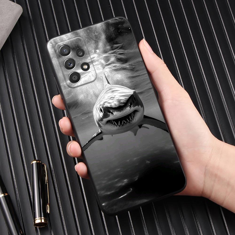 Phone Case For Samsung Galaxy A57 A56 A37 A55 A36 A26 A54 A52 A35 A34 A25 A17 A16 A15 A07 Soft Cover Ocean Whale Shark Swimming