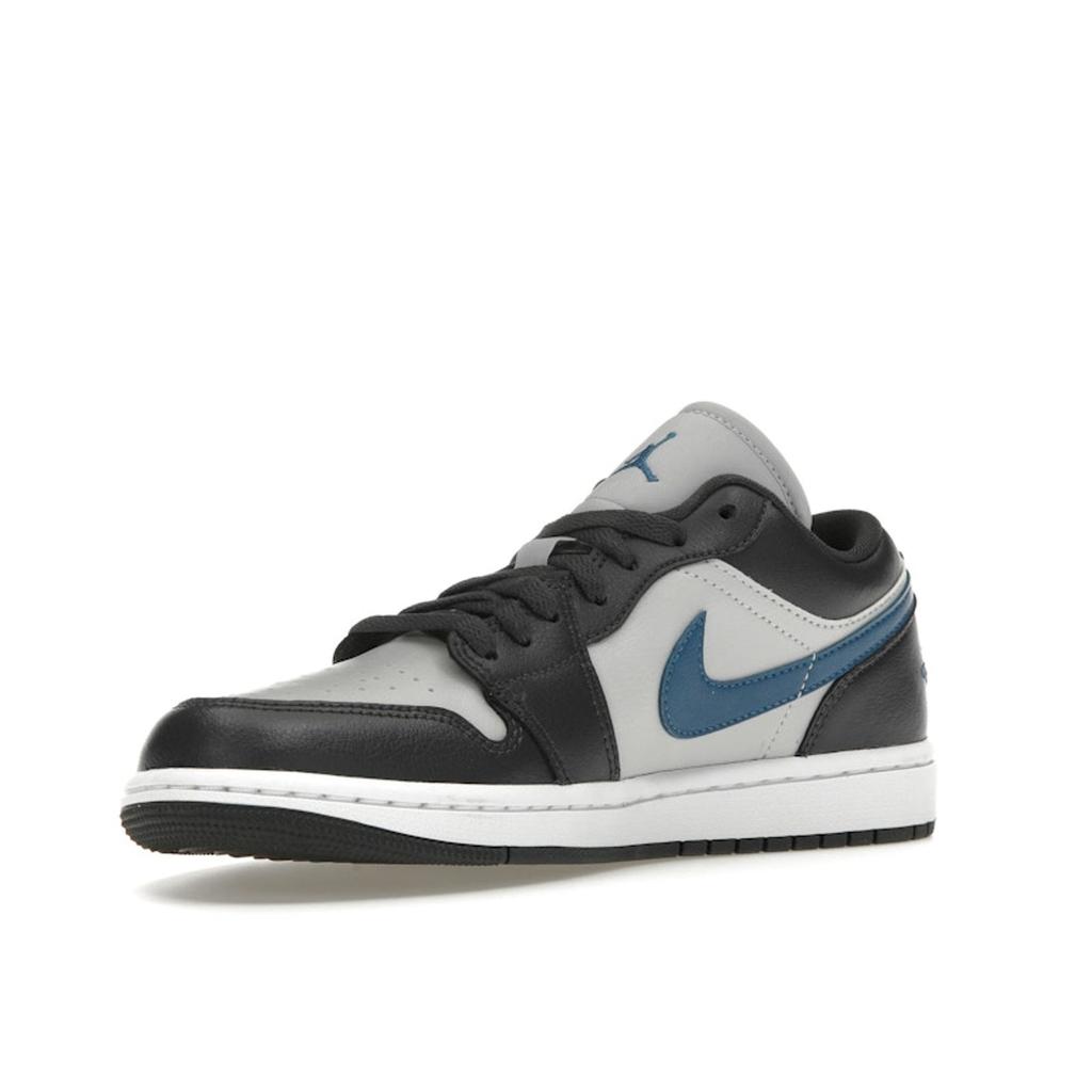 Zapatillas Air Jordan 1 Low Antracita Azul Industrial para Mujer Negro Gris Neutro Blanco DC0774-040