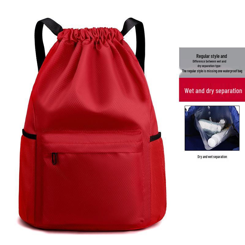 Portable Fitness Drawstring Backpack for Sports, Training, and Events