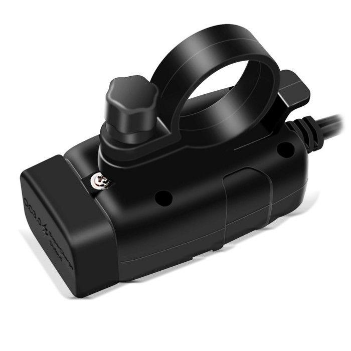 Prise USB moto 12V avec affichage numérique de la tension de la batterie US5