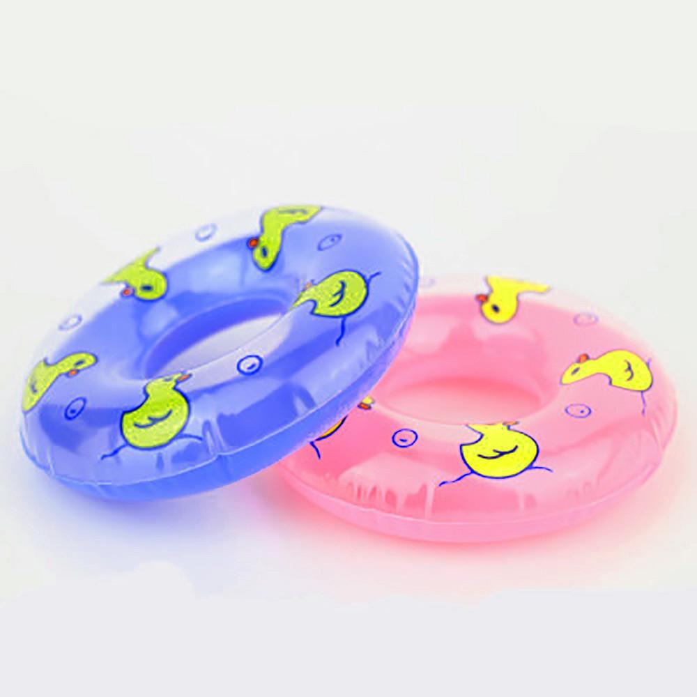 1PC Mini Doll Swimming Buoy Ring Toy Cute Yellow Duck Summer Bathing Float Lifebelt Model Dollhouse Accessories for Doll Suit