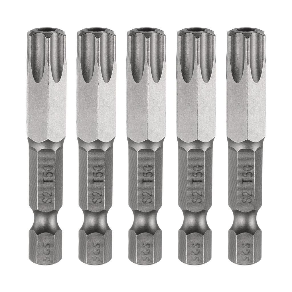 1/3/5pcs TT6-TT50 Security Torx Head Screwdriver Bit 1/4" Hex Shank Magnetic Tamper Proof 6 Point Star Screw Driver Drill Bits