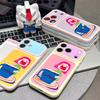 Contrast Color Coffee Girl Is Suitable for Apple 11promax Mobile Phone Case Girl High Value 11/11 Liquid Two-in-one