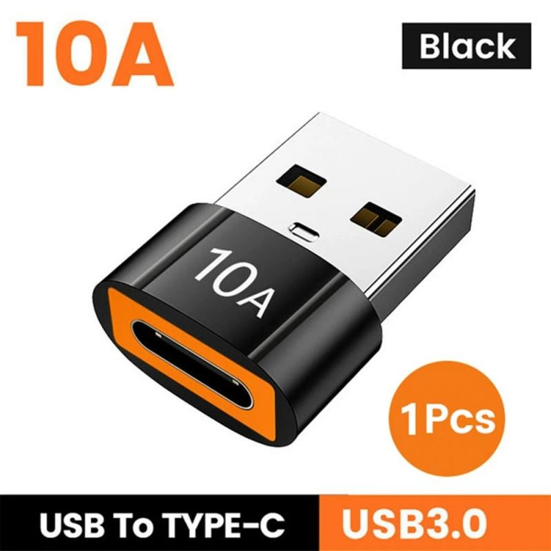 

10A OTG USB To Type C Adapter and Type C Female to USB Male Converter Fast Charging OTG For iPhone Macbook Laptop Xiaomi Samsung