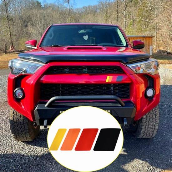 Fit 4Runner Toyota Tundra For Stripe Tri-Color Decal Sticker Car Truck Universal